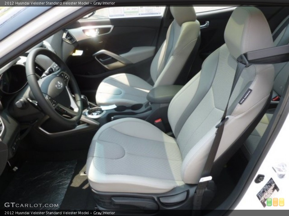 Gray Interior Photo for the 2012 Hyundai Veloster  #66981184