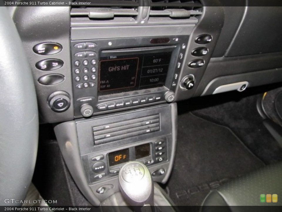Black Interior Controls for the 2004 Porsche 911 Turbo Cabriolet #66981598