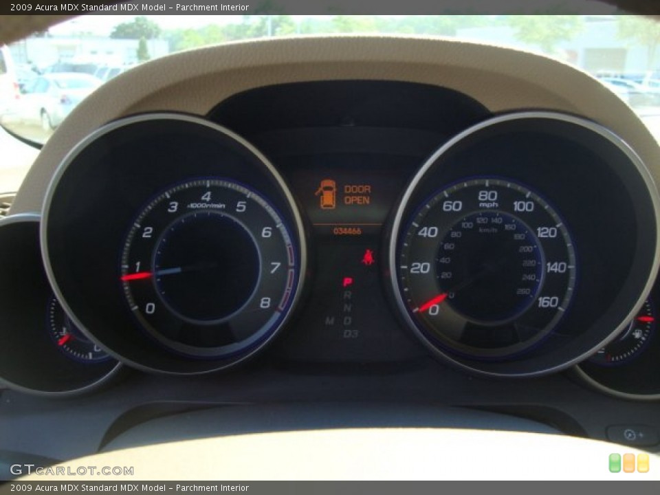 Parchment Interior Gauges for the 2009 Acura MDX  #66981614
