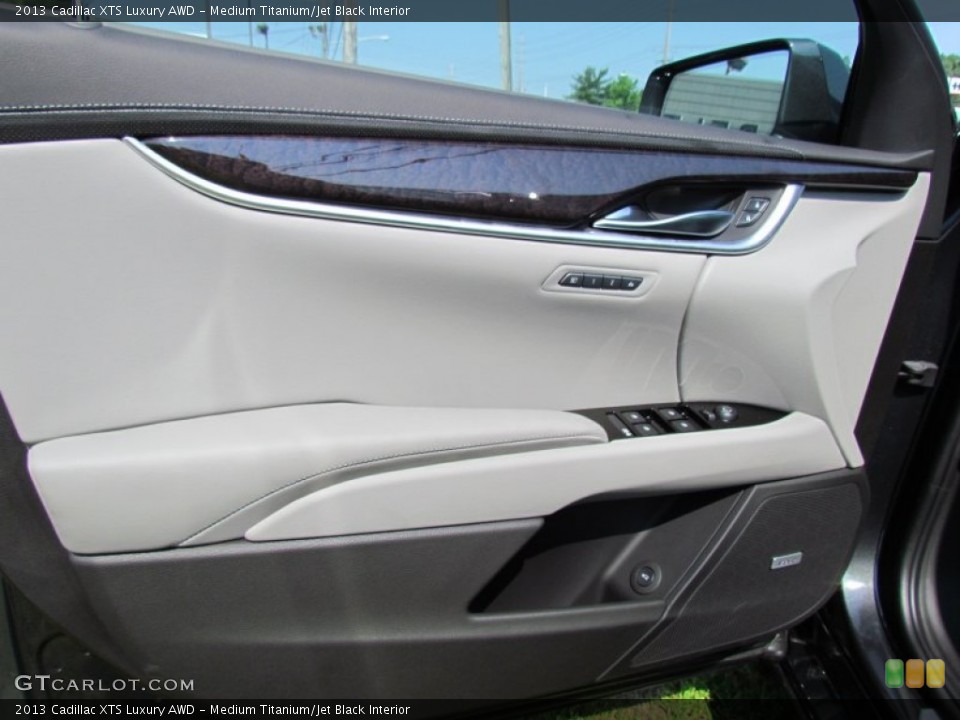 Medium Titanium/Jet Black Interior Door Panel for the 2013 Cadillac XTS Luxury AWD #66982405