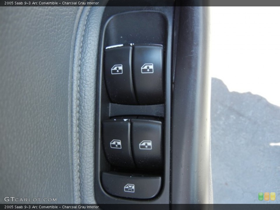 Charcoal Gray Interior Controls for the 2005 Saab 9-3 Arc Convertible #66983491