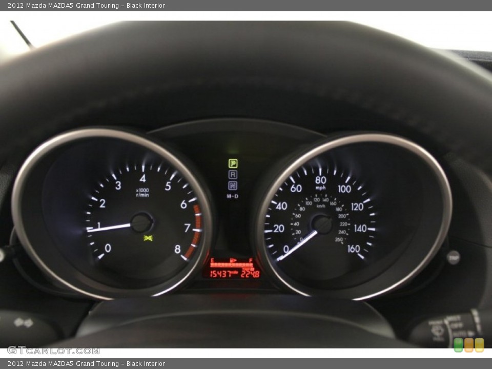 Black Interior Gauges for the 2012 Mazda MAZDA5 Grand Touring #66985168