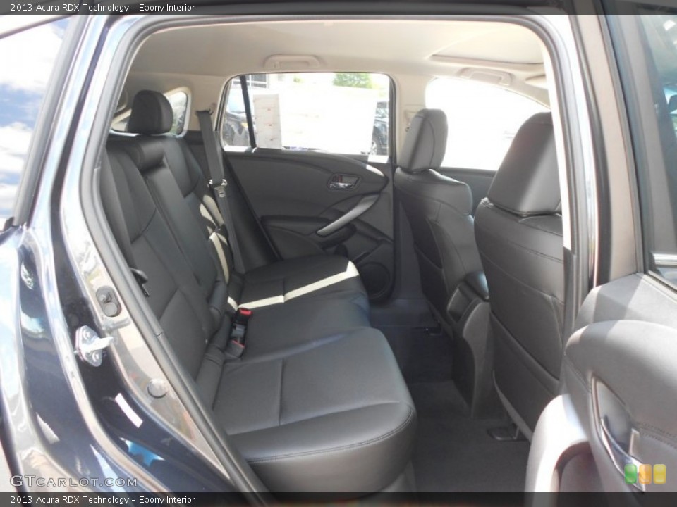 Ebony Interior Rear Seat for the 2013 Acura RDX Technology #66987835