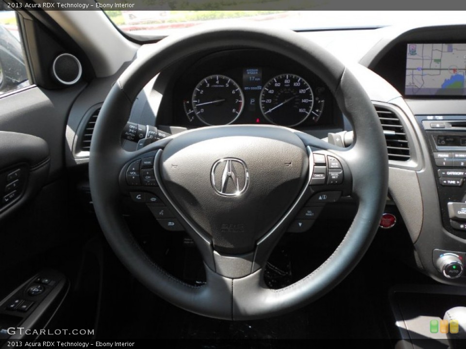 Ebony Interior Steering Wheel for the 2013 Acura RDX Technology #66987853