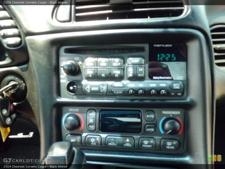 Black Interior Controls for the 2004 Chevrolet Corvette Coupe #66989737