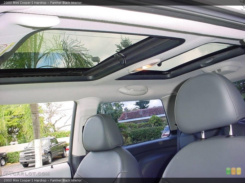 Panther Black Interior Sunroof for the 2003 Mini Cooper S Hardtop #6699282