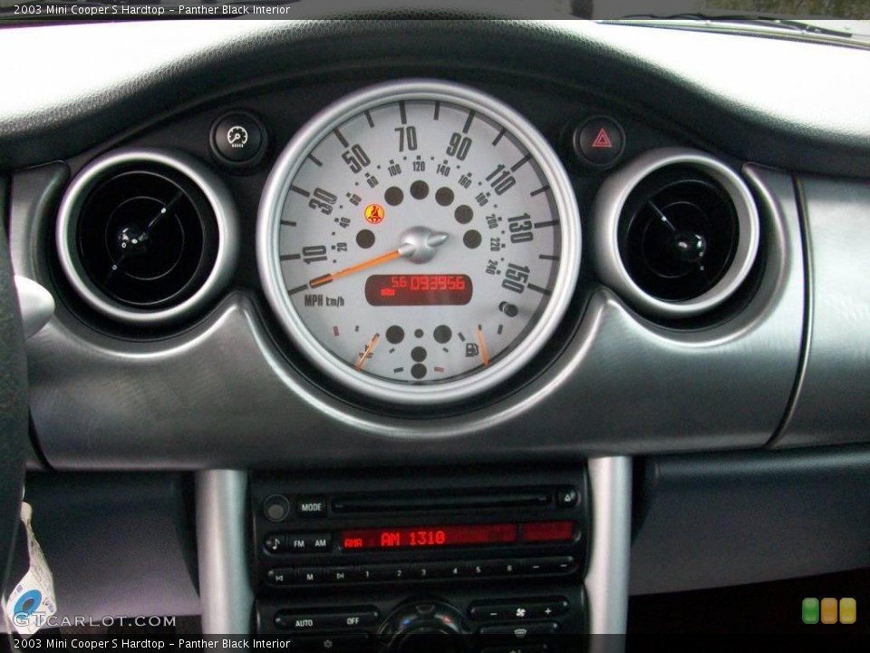 Panther Black Interior Gauges for the 2003 Mini Cooper S Hardtop #6699747