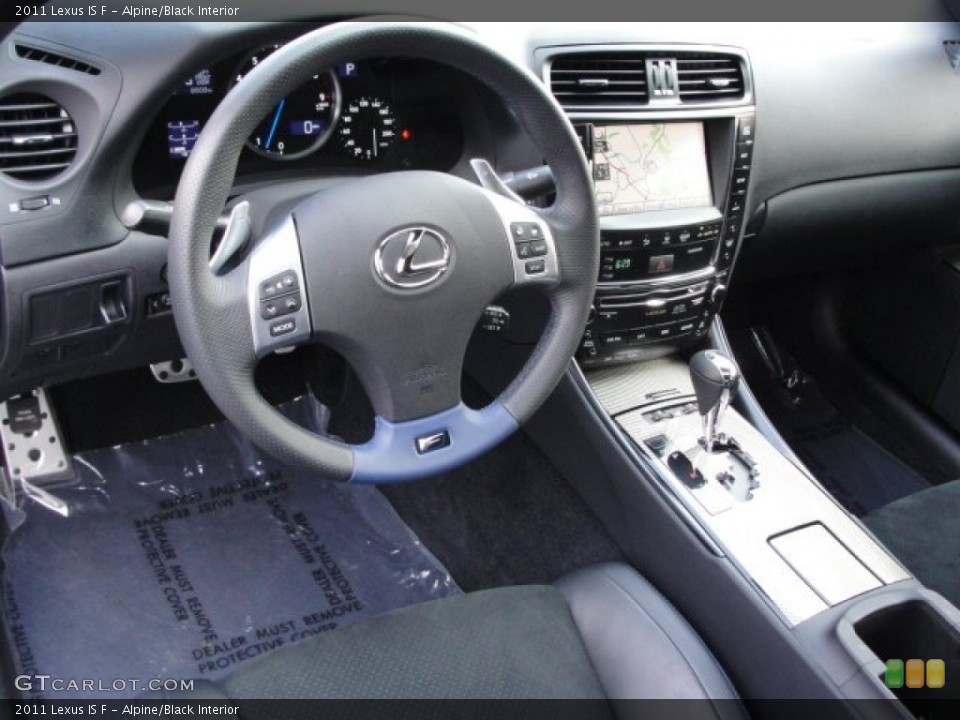 Alpine/Black Interior Photo for the 2011 Lexus IS F #66998044