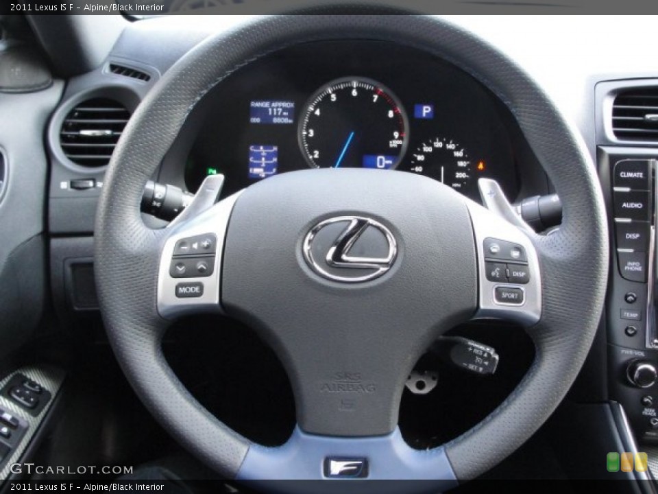 Alpine/Black Interior Steering Wheel for the 2011 Lexus IS F #66998062