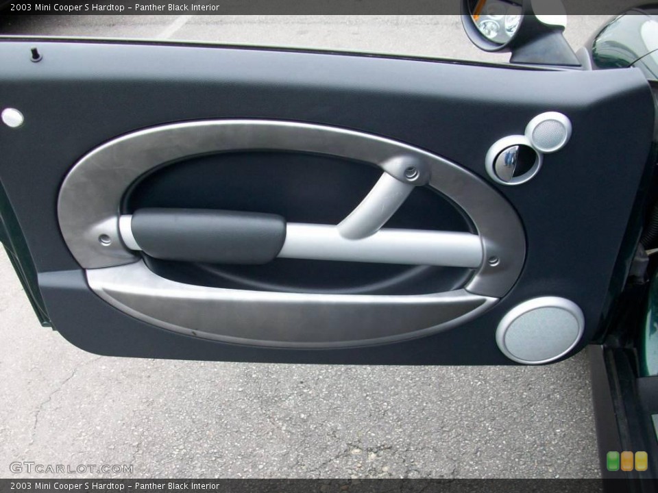 Panther Black Interior Door Panel for the 2003 Mini Cooper S Hardtop #6699807