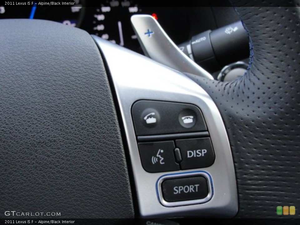 Alpine/Black Interior Controls for the 2011 Lexus IS F #66998078