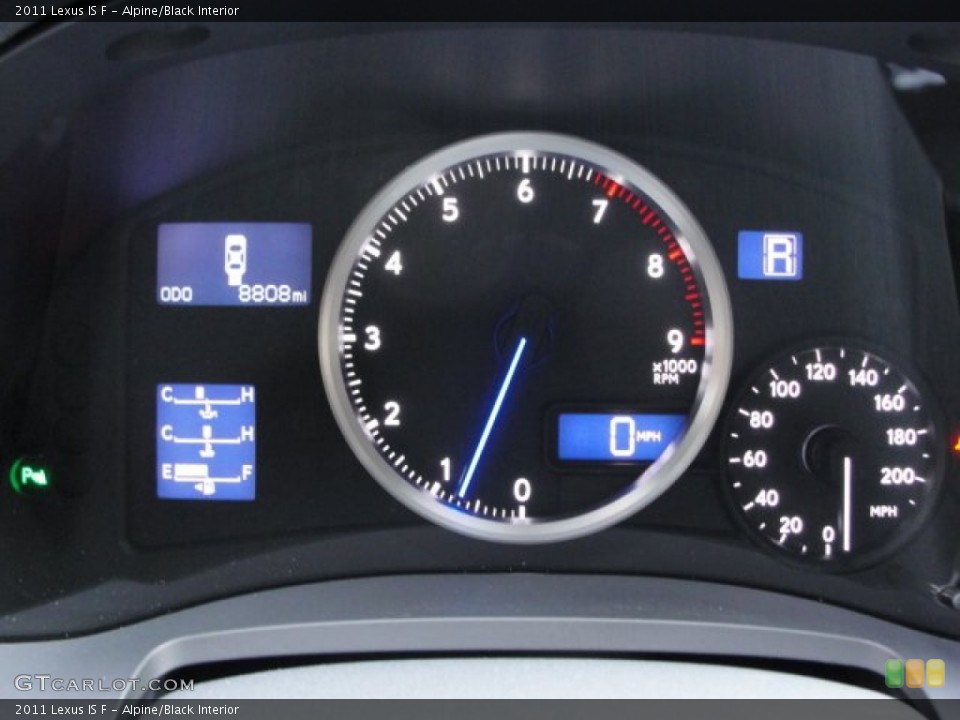 Alpine/Black Interior Gauges for the 2011 Lexus IS F #66998088