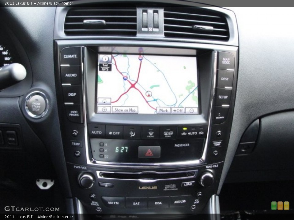 Alpine/Black Interior Navigation for the 2011 Lexus IS F #66998097