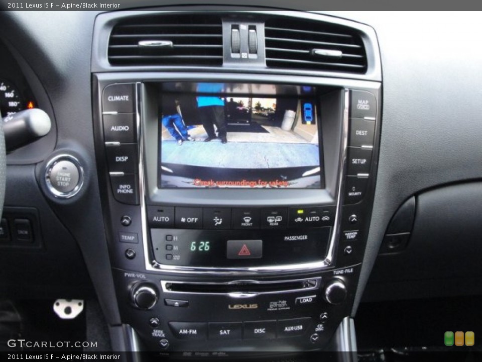 Alpine/Black Interior Controls for the 2011 Lexus IS F #66998104