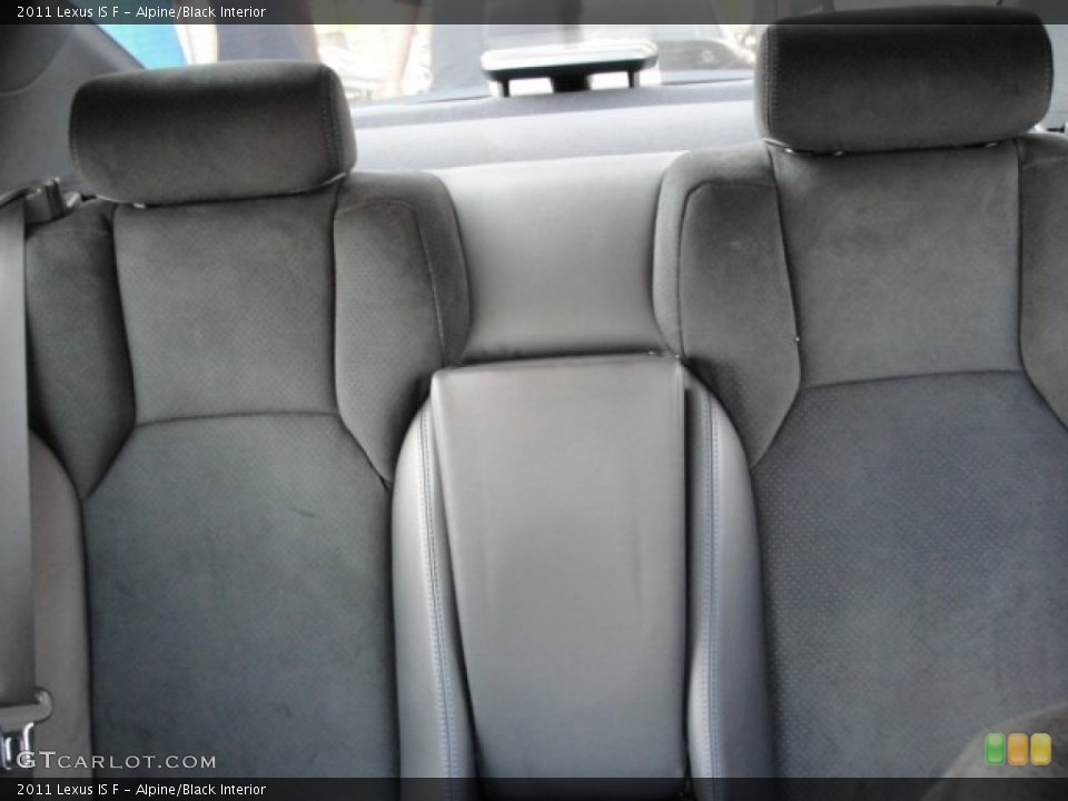 Alpine/Black Interior Rear Seat for the 2011 Lexus IS F #66998164