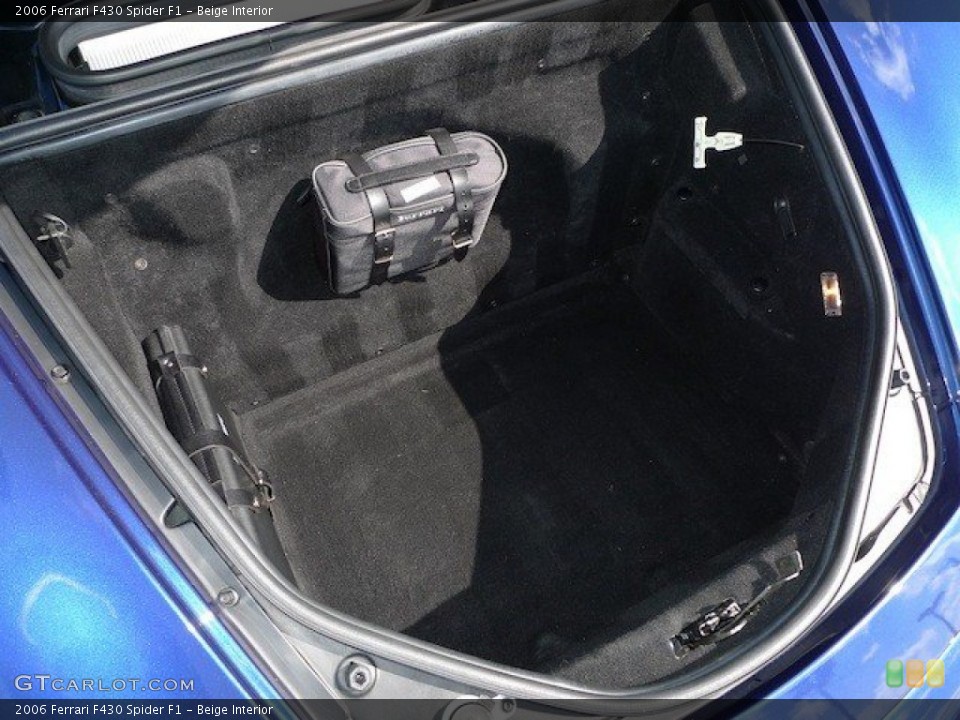 Beige Interior Trunk for the 2006 Ferrari F430 Spider F1 #67000513
