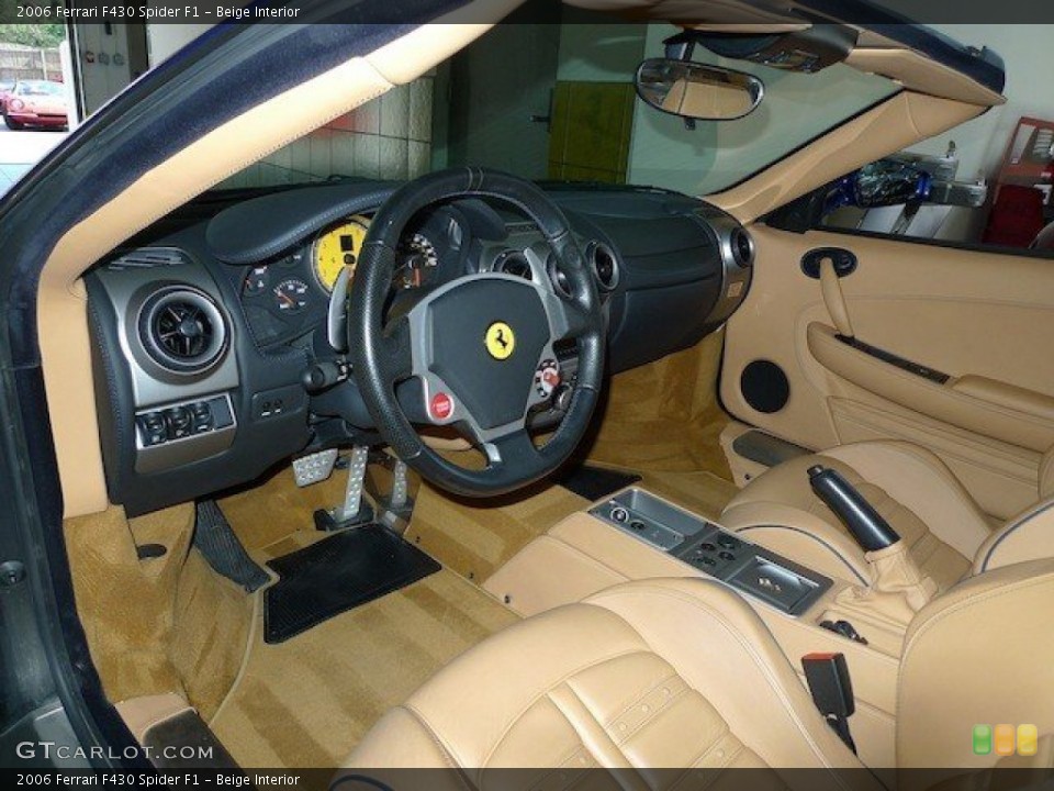 Beige Interior Photo for the 2006 Ferrari F430 Spider F1 #67000561