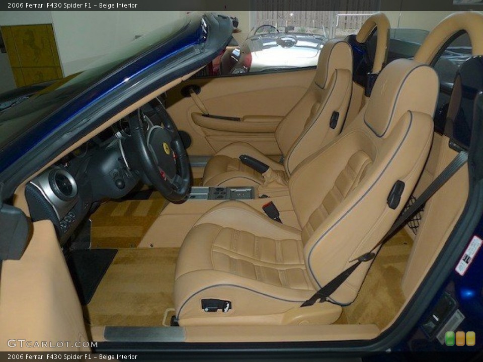Beige Interior Front Seat for the 2006 Ferrari F430 Spider F1 #67000580
