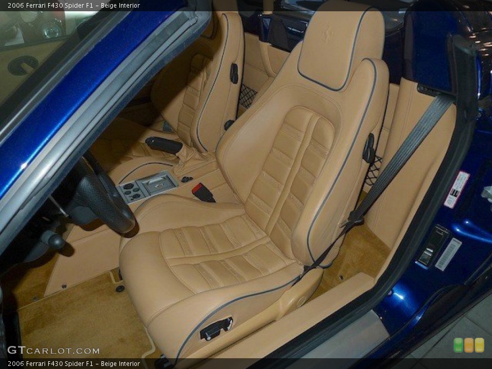 Beige Interior Front Seat for the 2006 Ferrari F430 Spider F1 #67000588