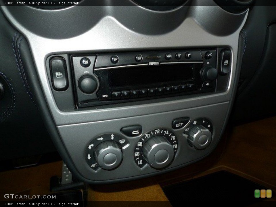 Beige Interior Controls for the 2006 Ferrari F430 Spider F1 #67000663