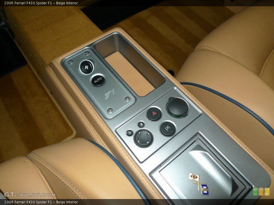 Beige Interior Controls for the 2006 Ferrari F430 Spider F1 #67000672
