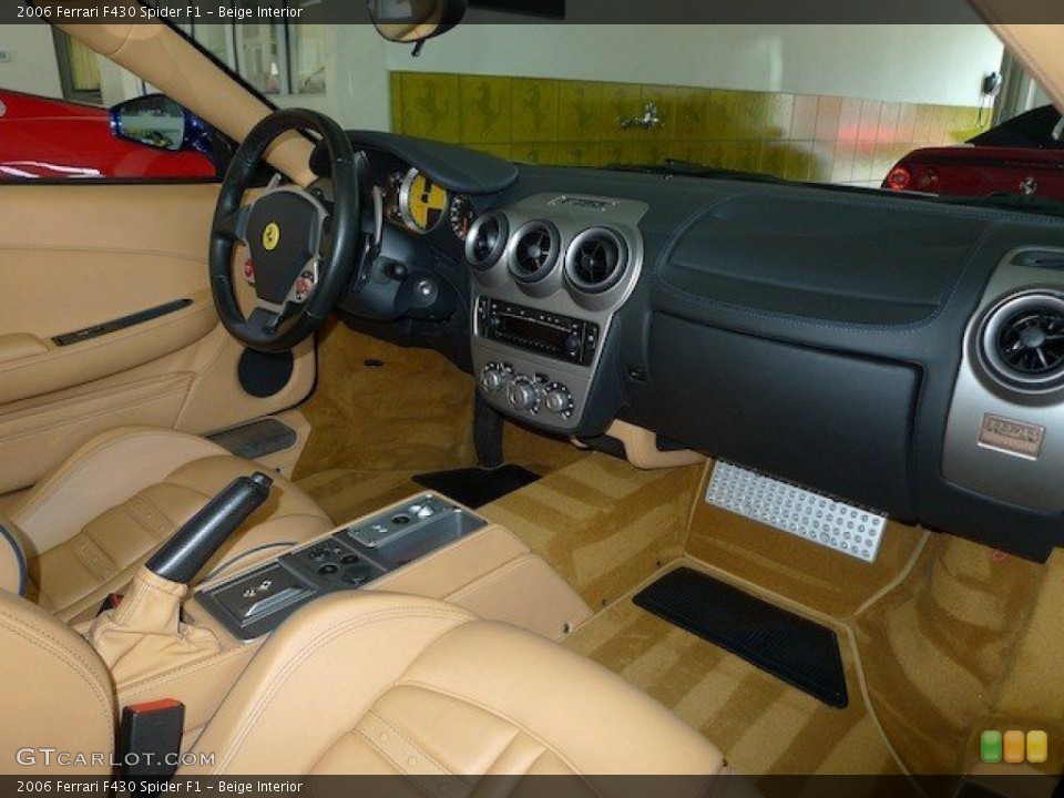 Beige Interior Dashboard for the 2006 Ferrari F430 Spider F1 #67000702