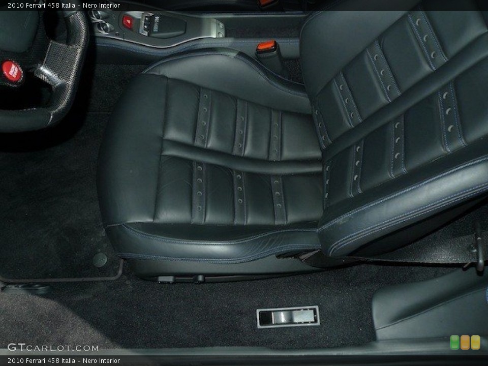 Nero Interior Front Seat for the 2010 Ferrari 458 Italia #67000948