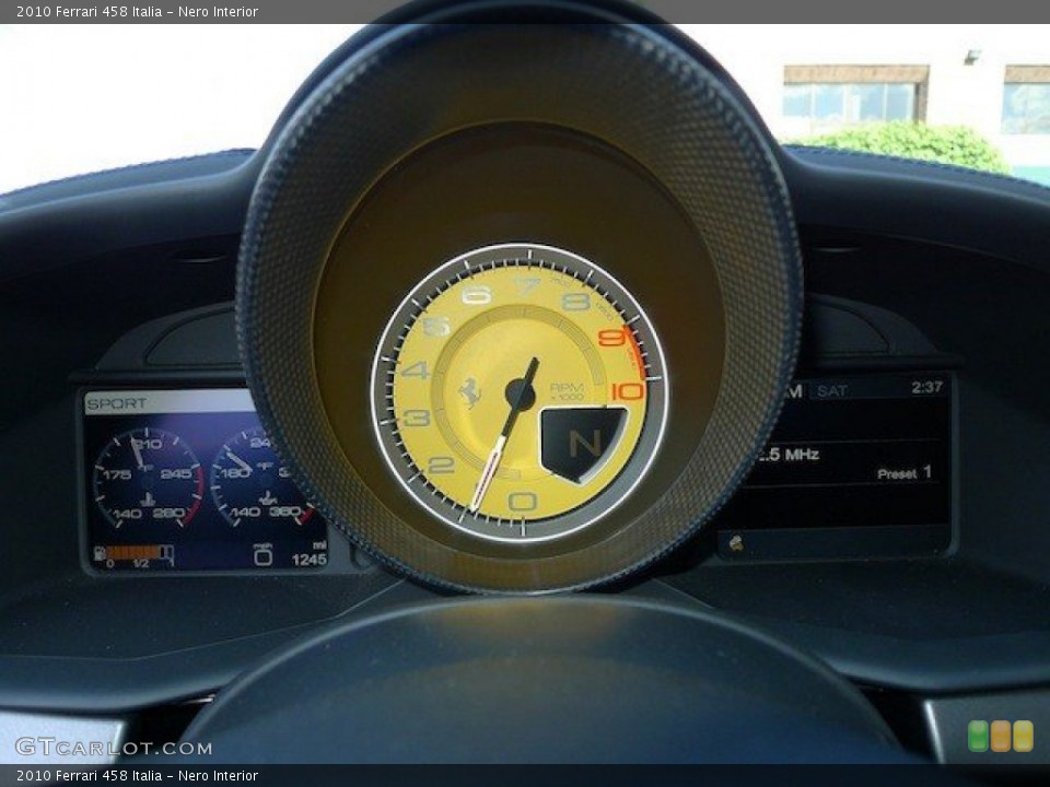 Nero Interior Gauges for the 2010 Ferrari 458 Italia #67000963