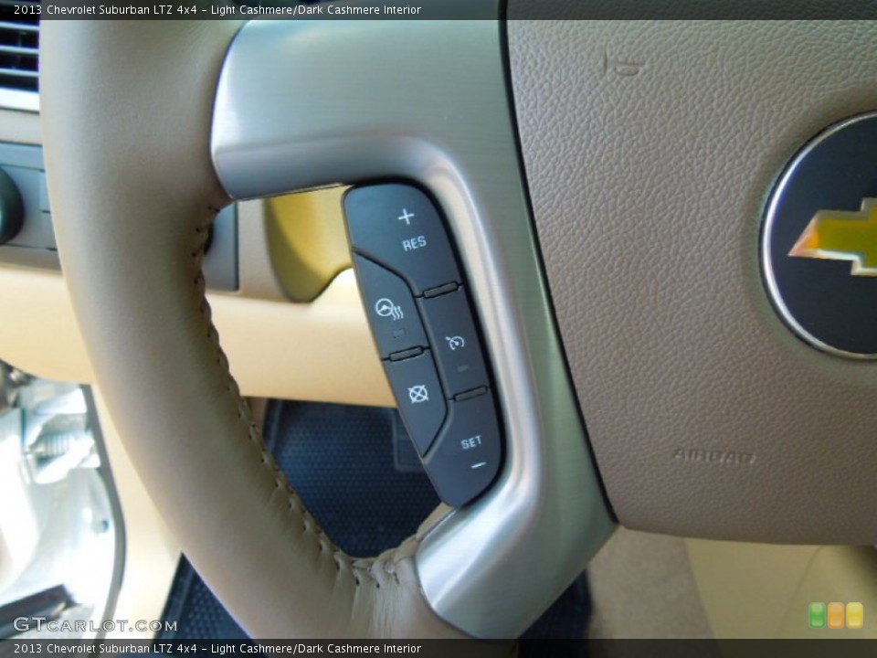 Light Cashmere/Dark Cashmere Interior Controls for the 2013 Chevrolet Suburban LTZ 4x4 #67001227