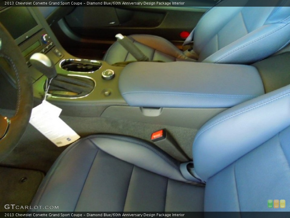 Diamond Blue/60th Anniversary Design Package Interior Photo for the 2013 Chevrolet Corvette Grand Sport Coupe #67001803