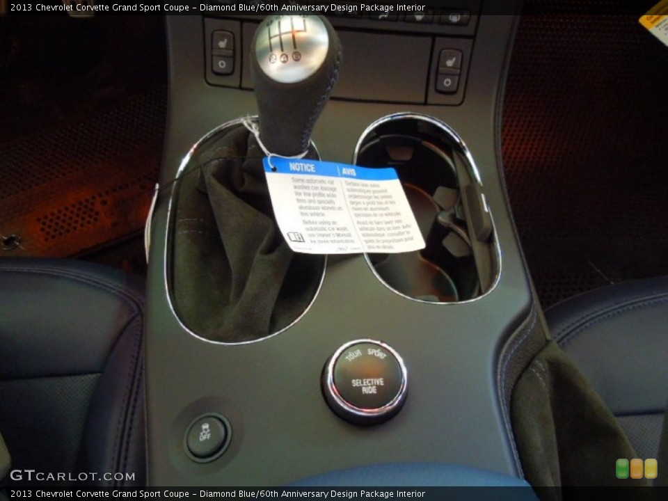 Diamond Blue/60th Anniversary Design Package Interior Transmission for the 2013 Chevrolet Corvette Grand Sport Coupe #67002008