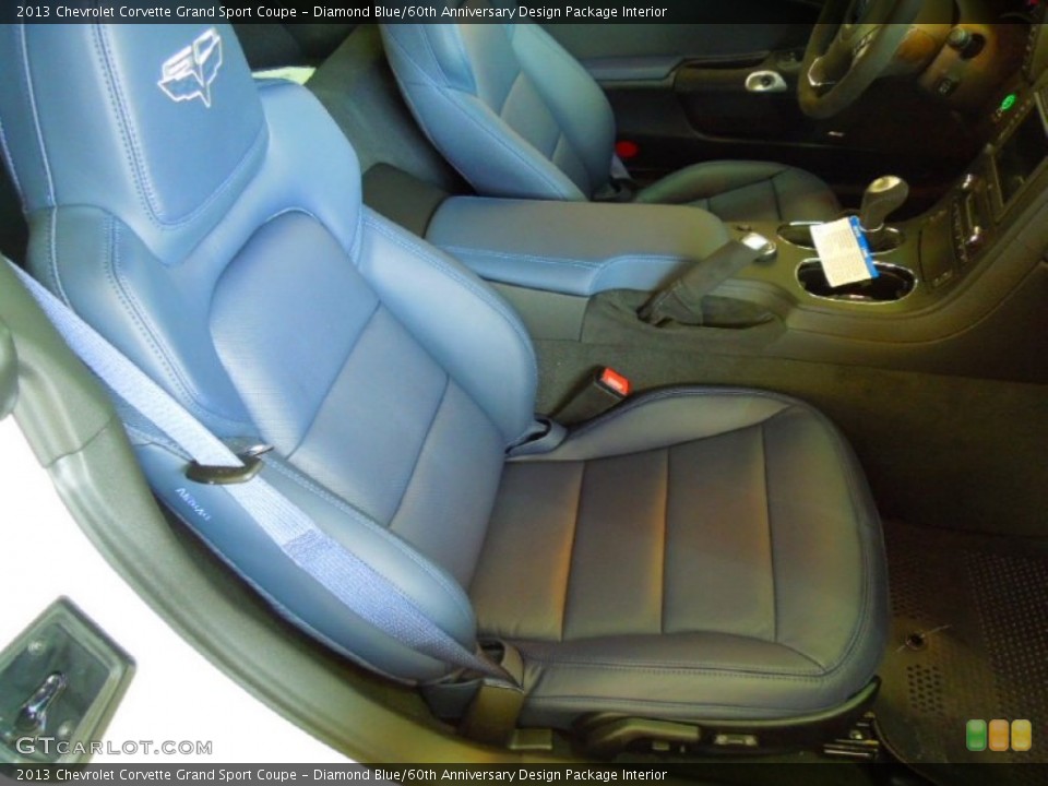 Diamond Blue/60th Anniversary Design Package Interior Photo for the 2013 Chevrolet Corvette Grand Sport Coupe #67002067
