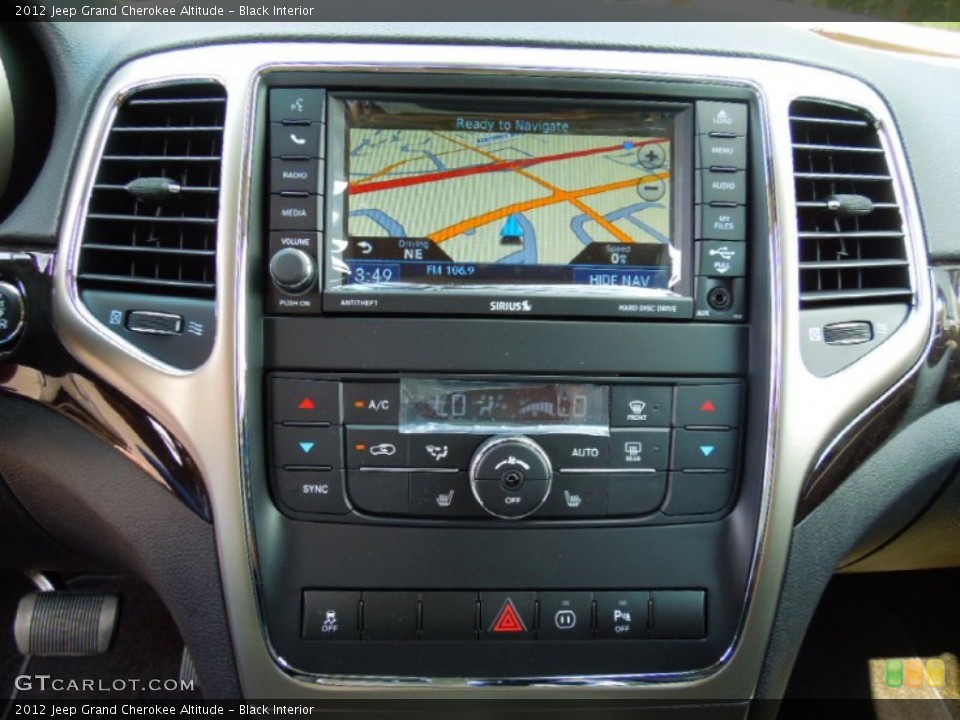 Black Interior Navigation for the 2012 Jeep Grand Cherokee Altitude #67004773