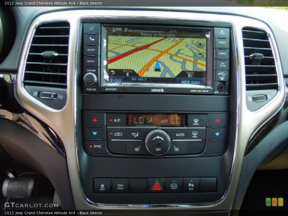 Black Interior Navigation for the 2012 Jeep Grand Cherokee Altitude 4x4 #67005088
