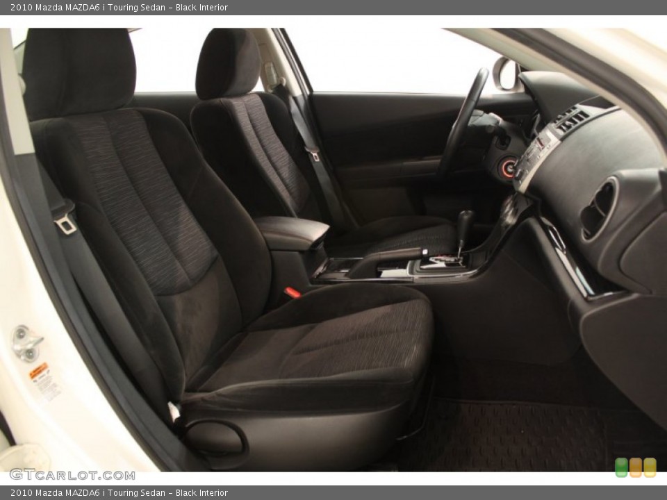 Black Interior Front Seat for the 2010 Mazda MAZDA6 i Touring Sedan #67007950