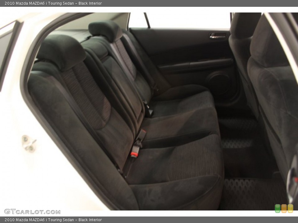 Black Interior Rear Seat for the 2010 Mazda MAZDA6 i Touring Sedan #67007956