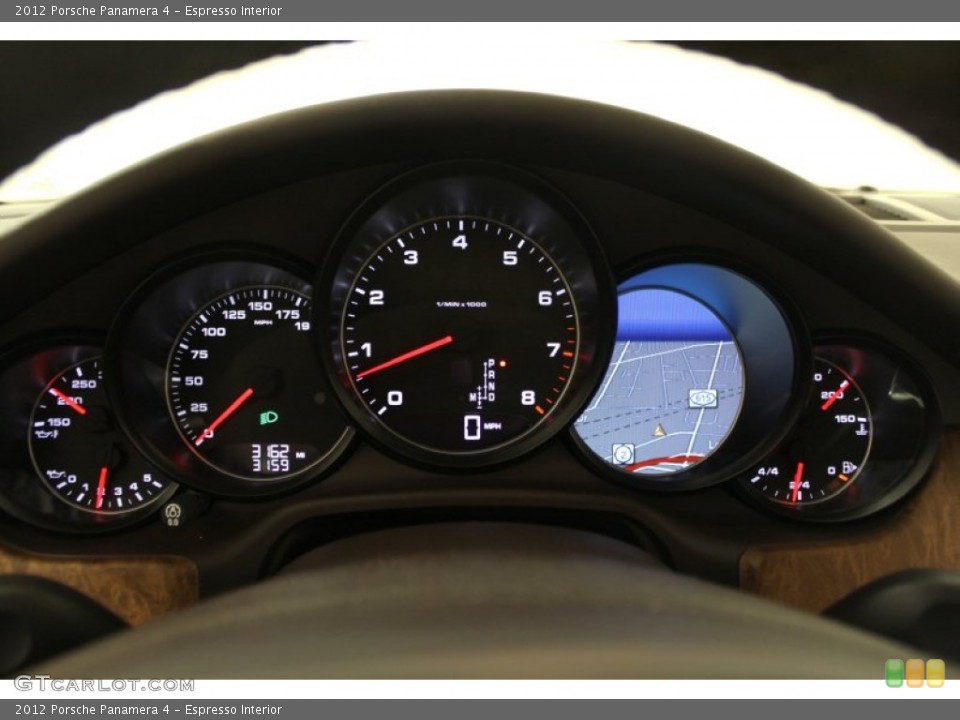 Espresso Interior Gauges for the 2012 Porsche Panamera 4 #67008409