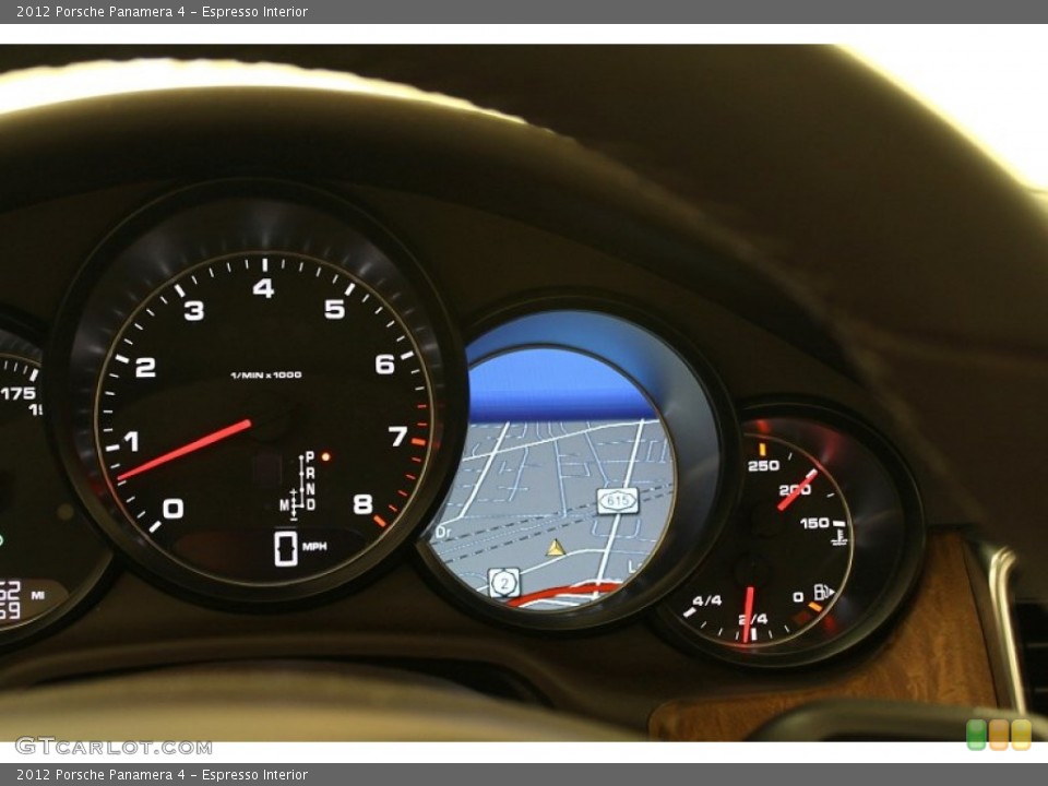Espresso Interior Gauges for the 2012 Porsche Panamera 4 #67008412