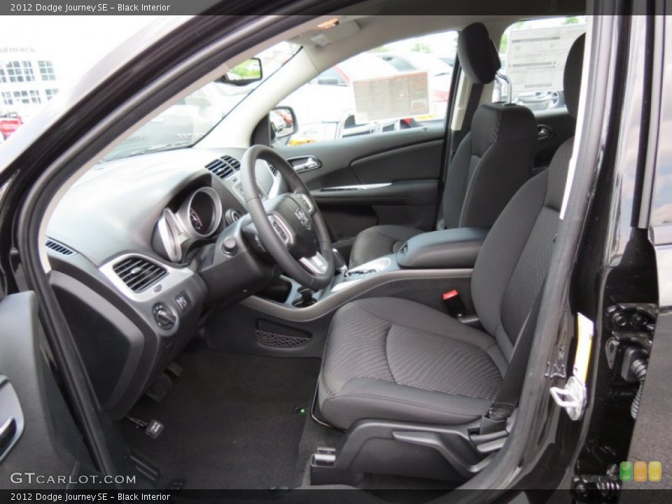 Black Interior Front Seat for the 2012 Dodge Journey SE #67008598