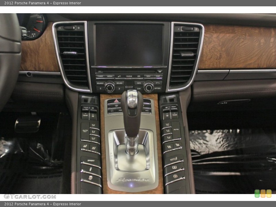 Espresso Interior Controls for the 2012 Porsche Panamera 4 #67008649