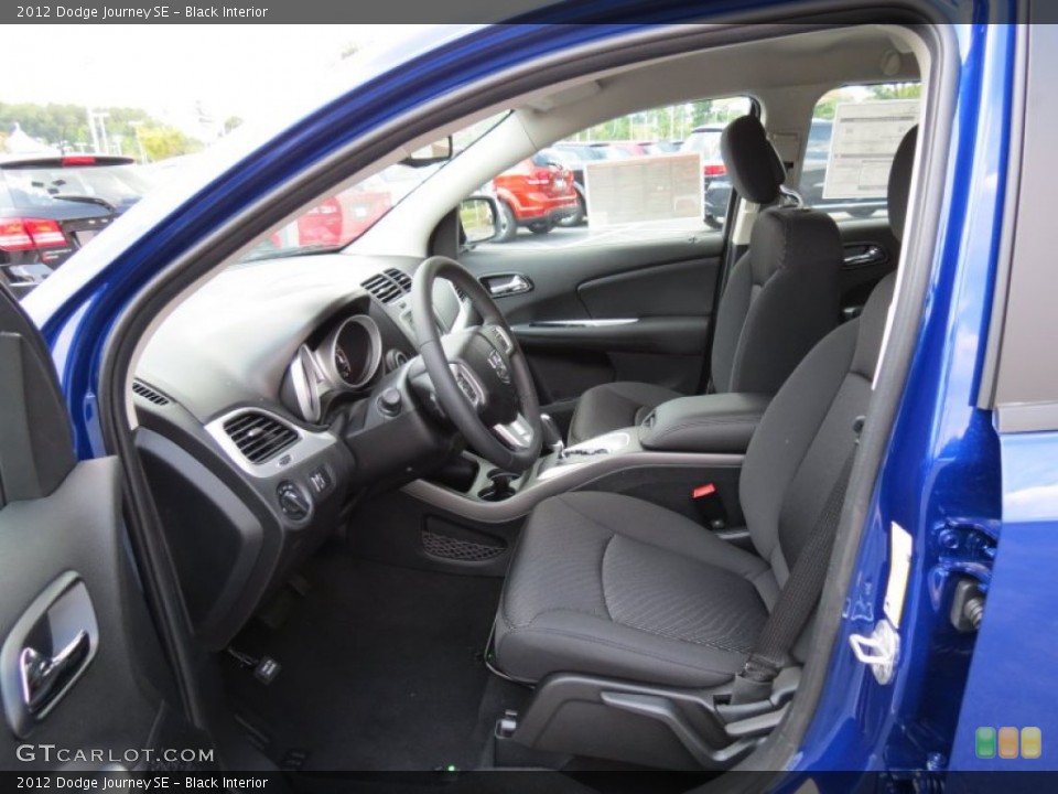 Black Interior Front Seat for the 2012 Dodge Journey SE #67008922
