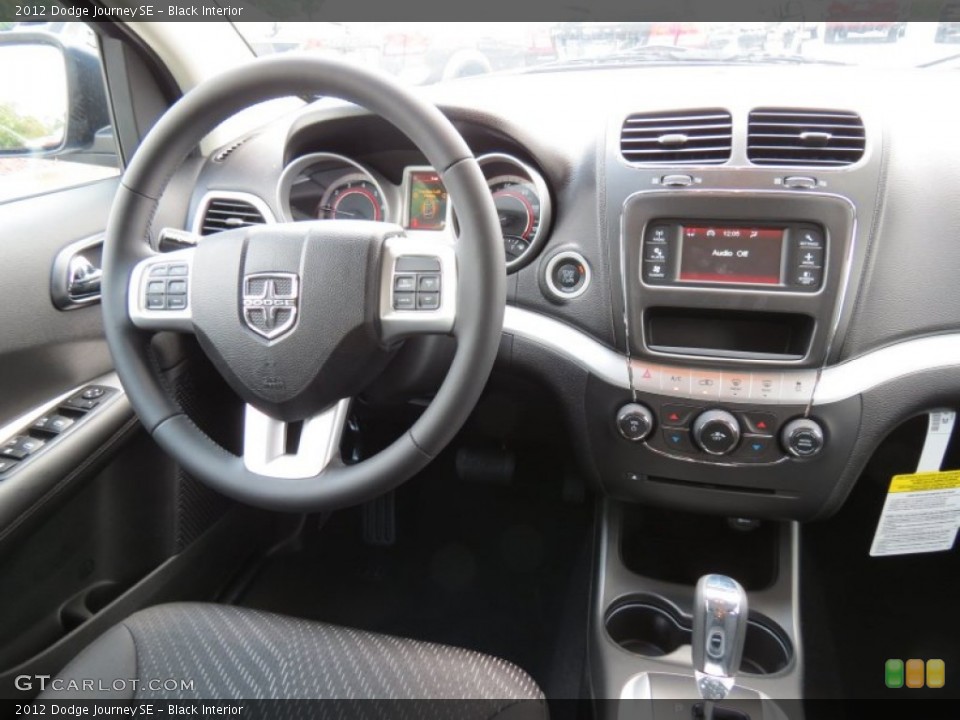 Black Interior Dashboard for the 2012 Dodge Journey SE #67008946