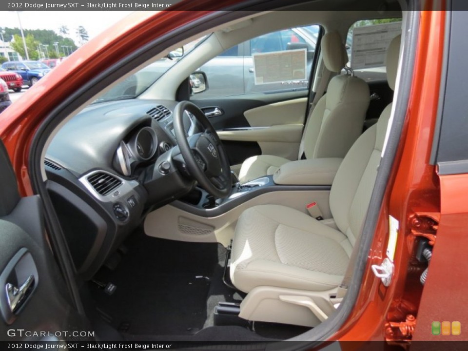 Black/Light Frost Beige Interior Photo for the 2012 Dodge Journey SXT #67009153