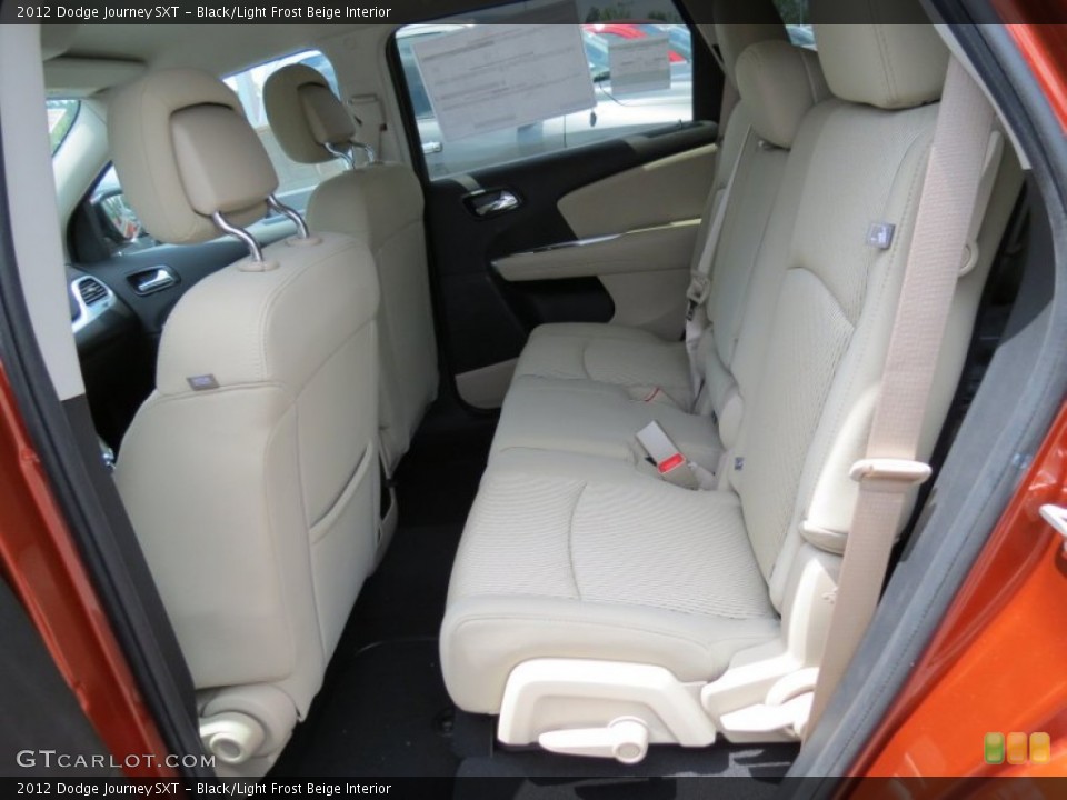 Black/Light Frost Beige Interior Photo for the 2012 Dodge Journey SXT #67009159