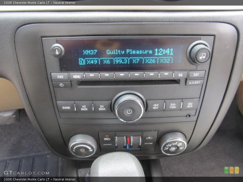 Neutral Interior Audio System for the 2006 Chevrolet Monte Carlo LT #67012914