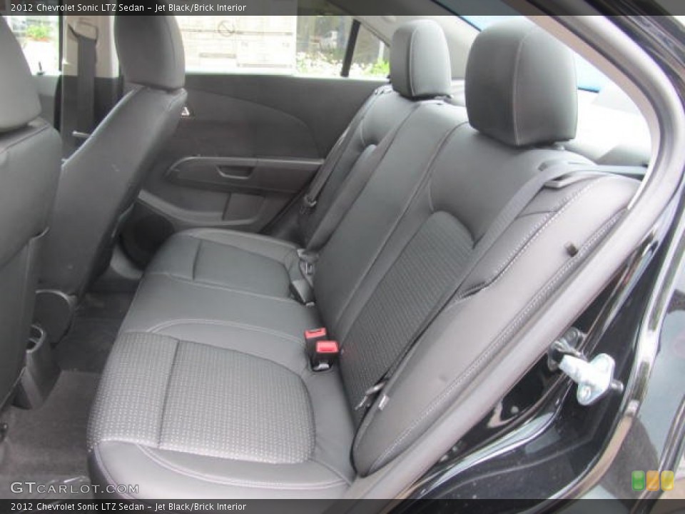Jet Black/Brick Interior Photo for the 2012 Chevrolet Sonic LTZ Sedan #67013562