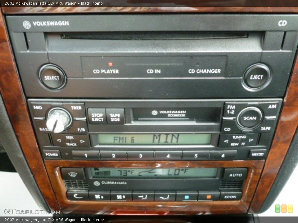 Black Interior Controls for the 2002 Volkswagen Jetta GLX VR6 Wagon #67014822