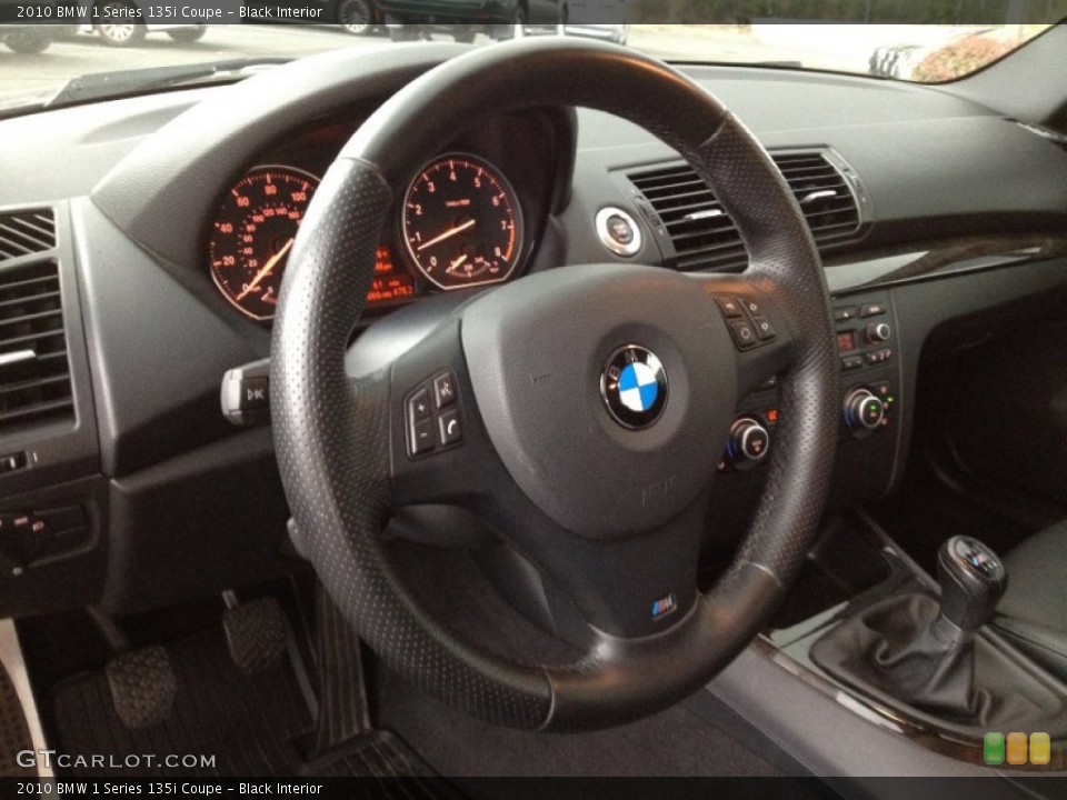 Black Interior Steering Wheel for the 2010 BMW 1 Series 135i Coupe #67025289