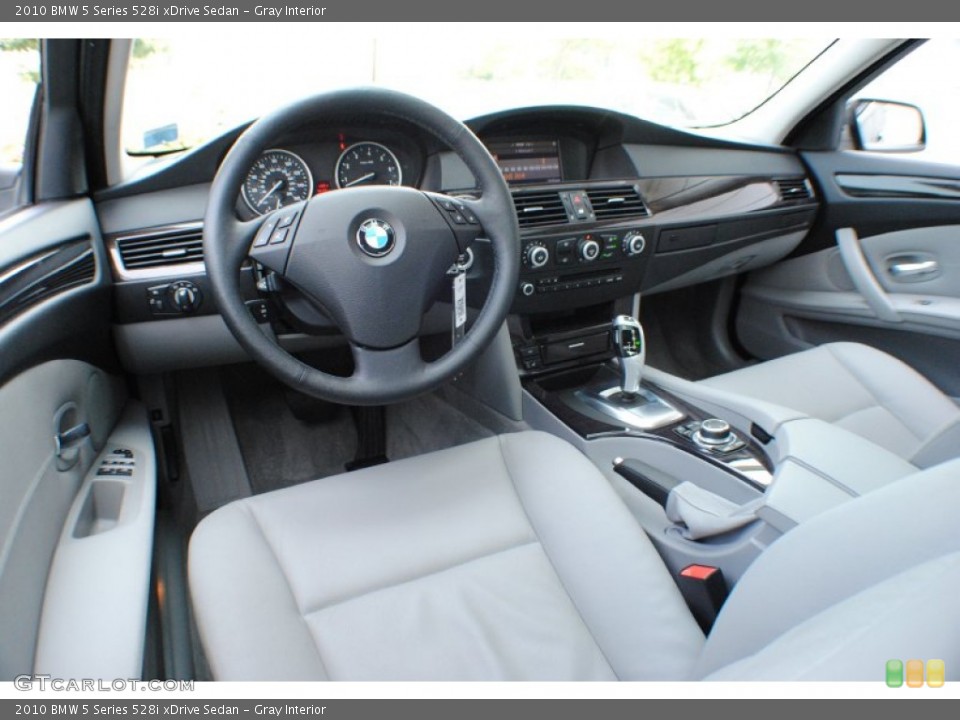 Gray Interior Prime Interior for the 2010 BMW 5 Series 528i xDrive Sedan #67025859