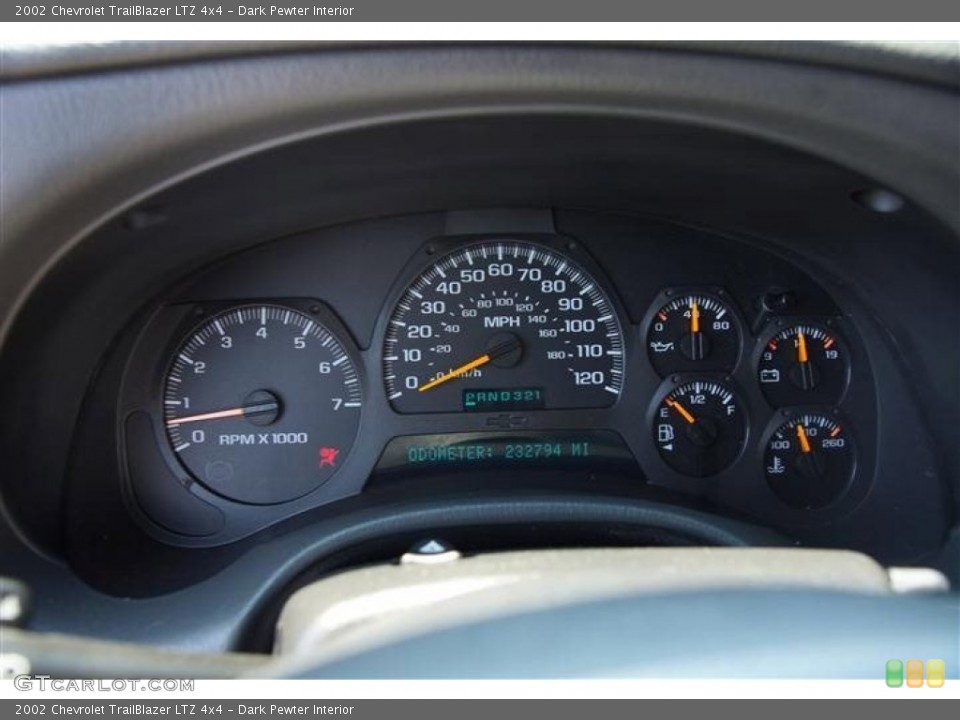Dark Pewter Interior Gauges for the 2002 Chevrolet TrailBlazer LTZ 4x4 #67025880